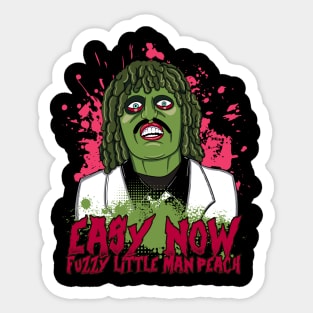 Old Gregg - Easy Now Fuzzy Little Man Peach Quote Sticker